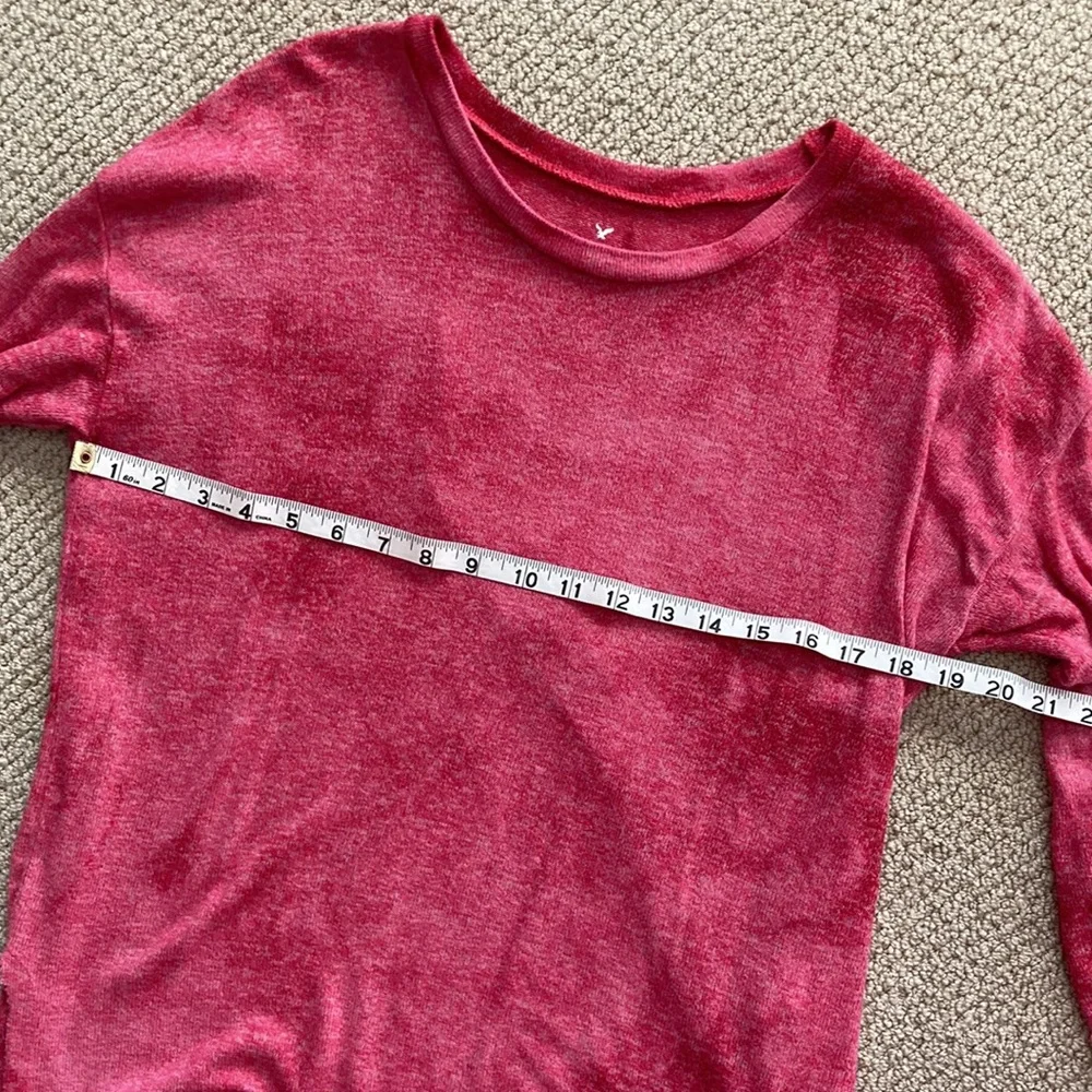 American Eagle Tie Dye Pink Ultra Soft Pullover Sweater Top Blouse Small S EUC